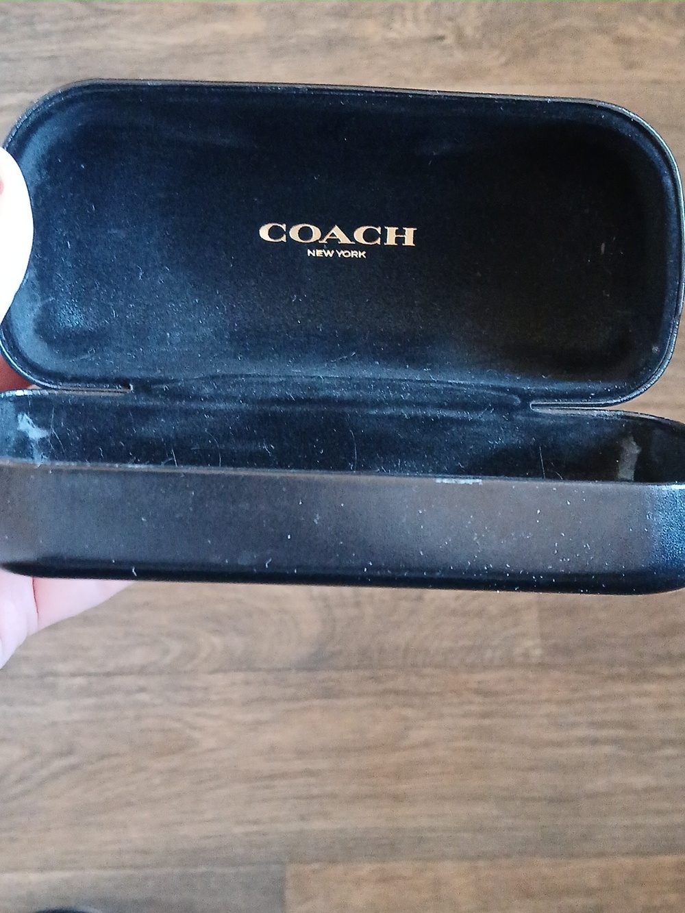 Coach New York Oversized Black Hard Shell Sunglasses Eyeglasses Case.